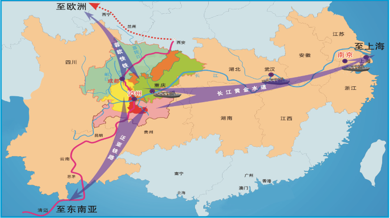 2014年10月28日,南京,泸州两市签署《港口物流发展战略合作框架图片